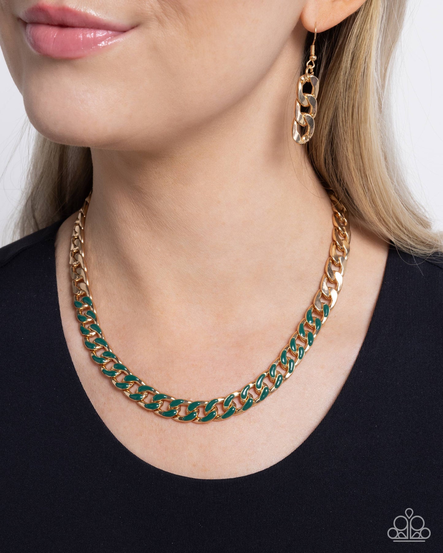 Paparazzi Accessories: Painted Problem - Green Necklace