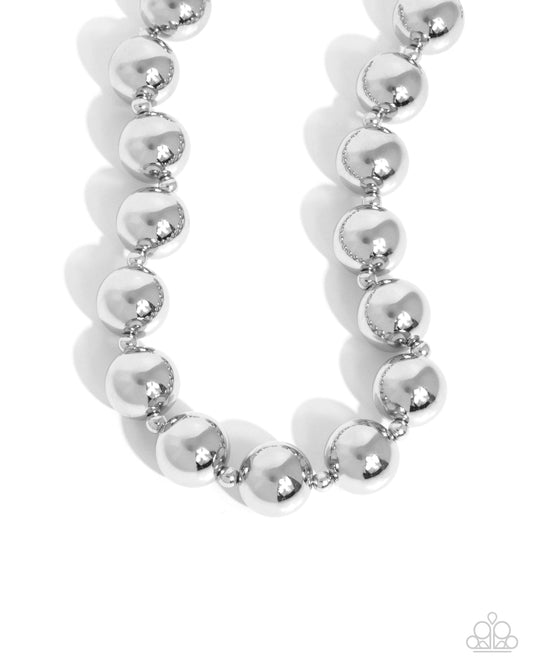 Paparazzi Accessories: Flattery Will Get You Everywhere - Silver Necklace