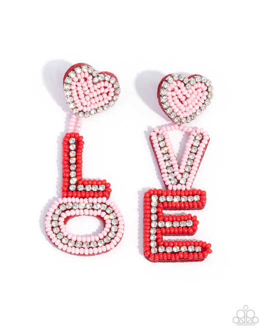 Paparazzi Accessories: Visible Valentines - Multi Earring