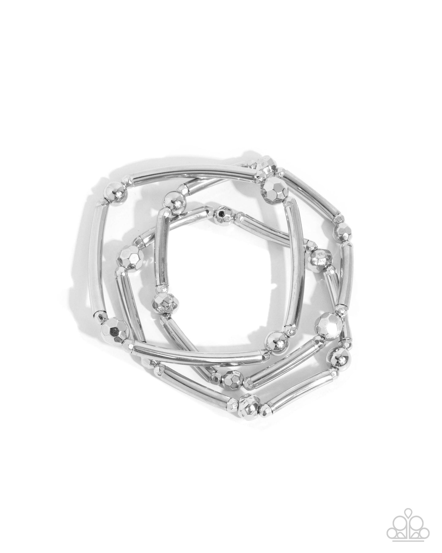 Paparazzi Accessories: Stacked Shopaholic - Silver Bracelet