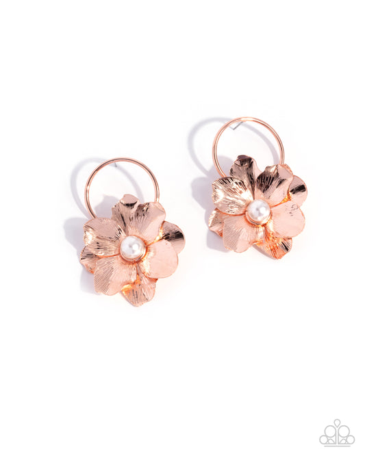 Paparazzi Accessories: Backyard Bling - Copper Earring