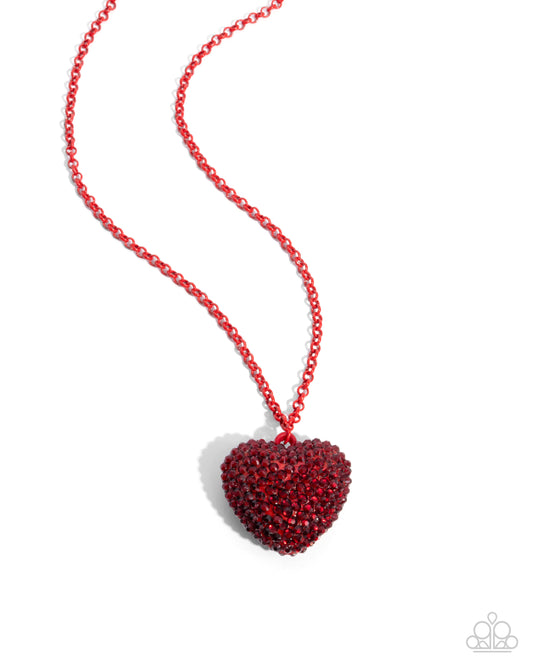 Paparazzi Accessories: Smitten Sensation - Red Necklace