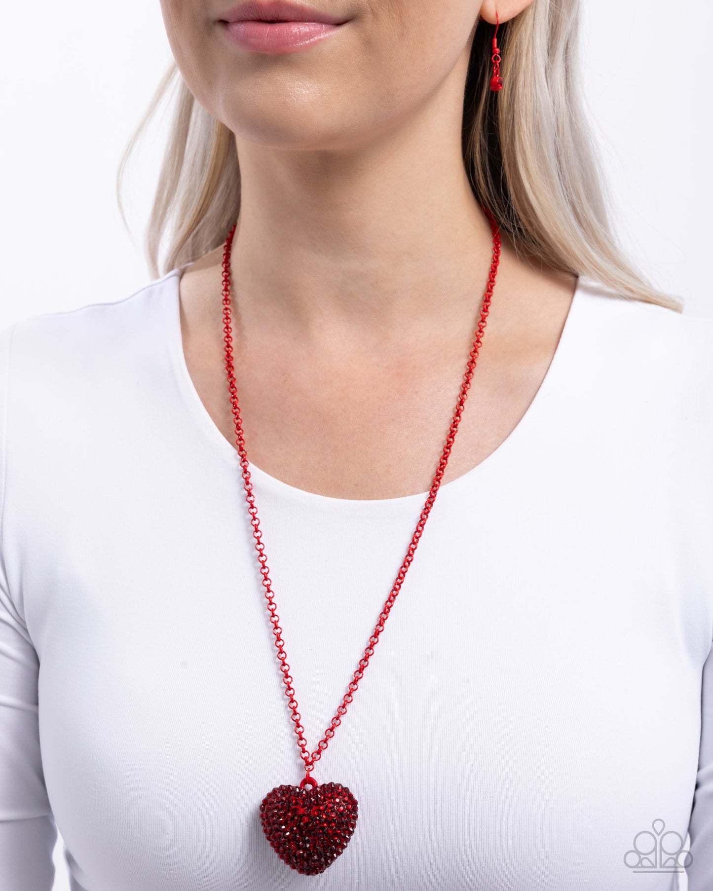 Paparazzi Accessories: Smitten Sensation - Red Necklace