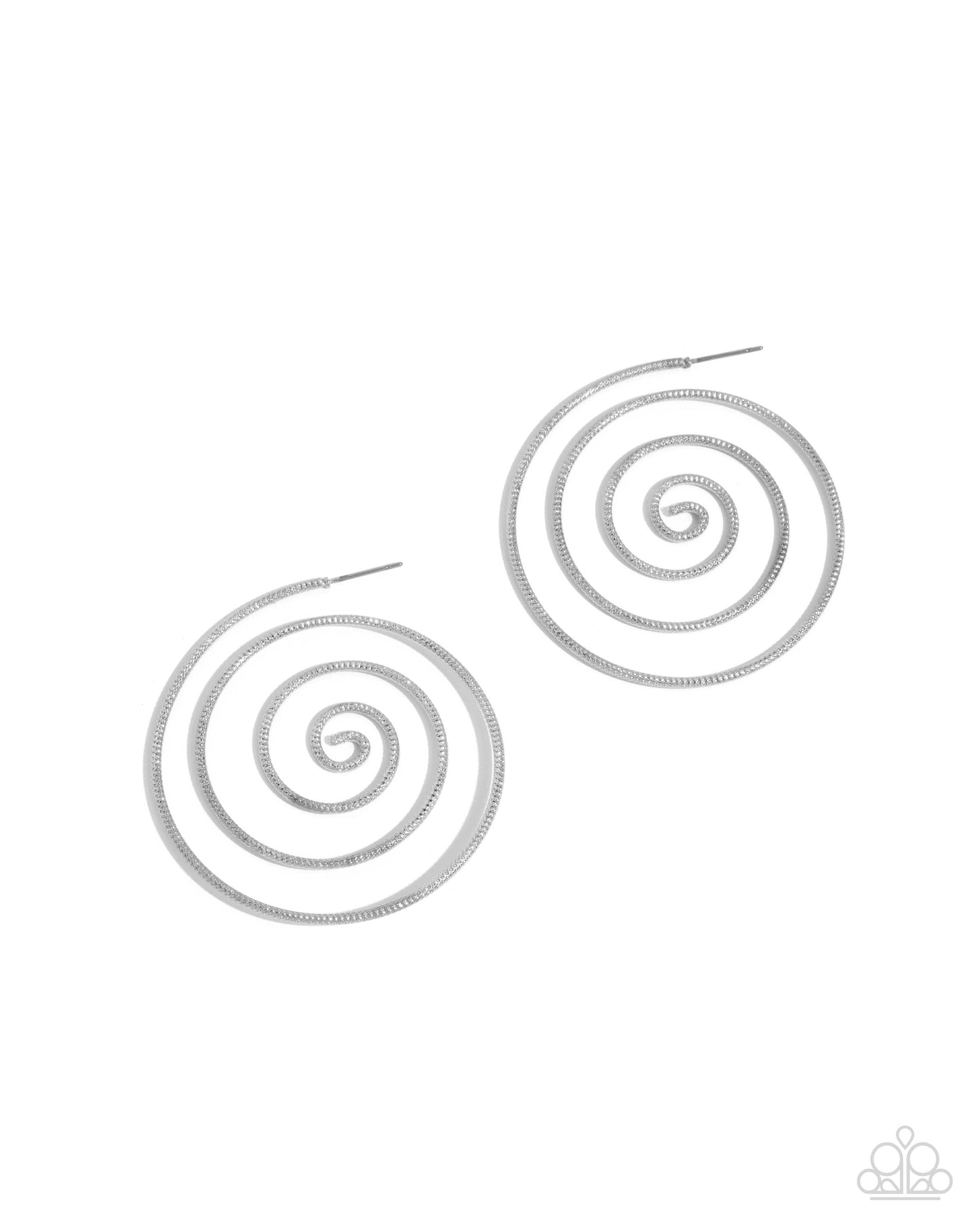 Paparazzi Accessories: Seize the Spiral - Silver Earrings