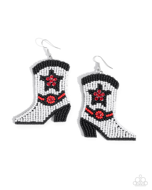 Paparazzi Accessories: Beaded Boot - Multi Earring