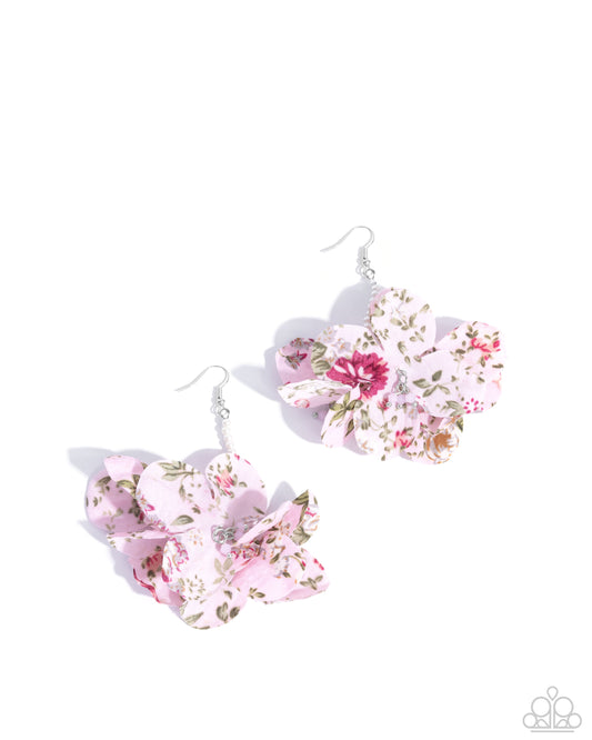 Paparazzi Accessories: Flourishing Fantasia - Pink Earring
