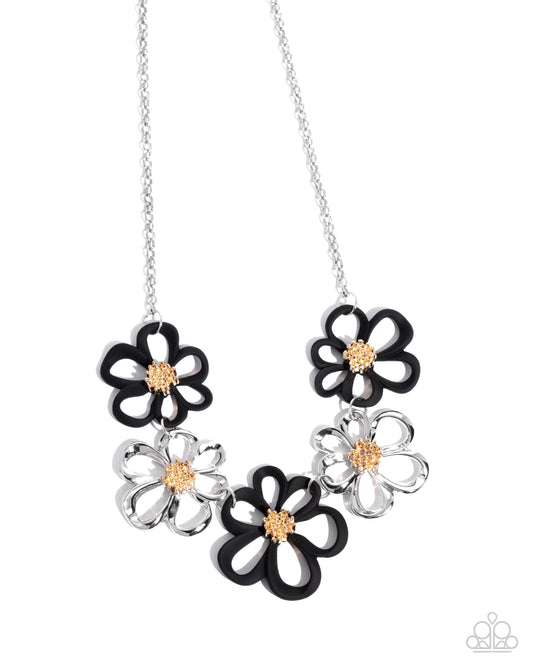 Paparazzi Accessories: Beau Bouquet - Black Necklace