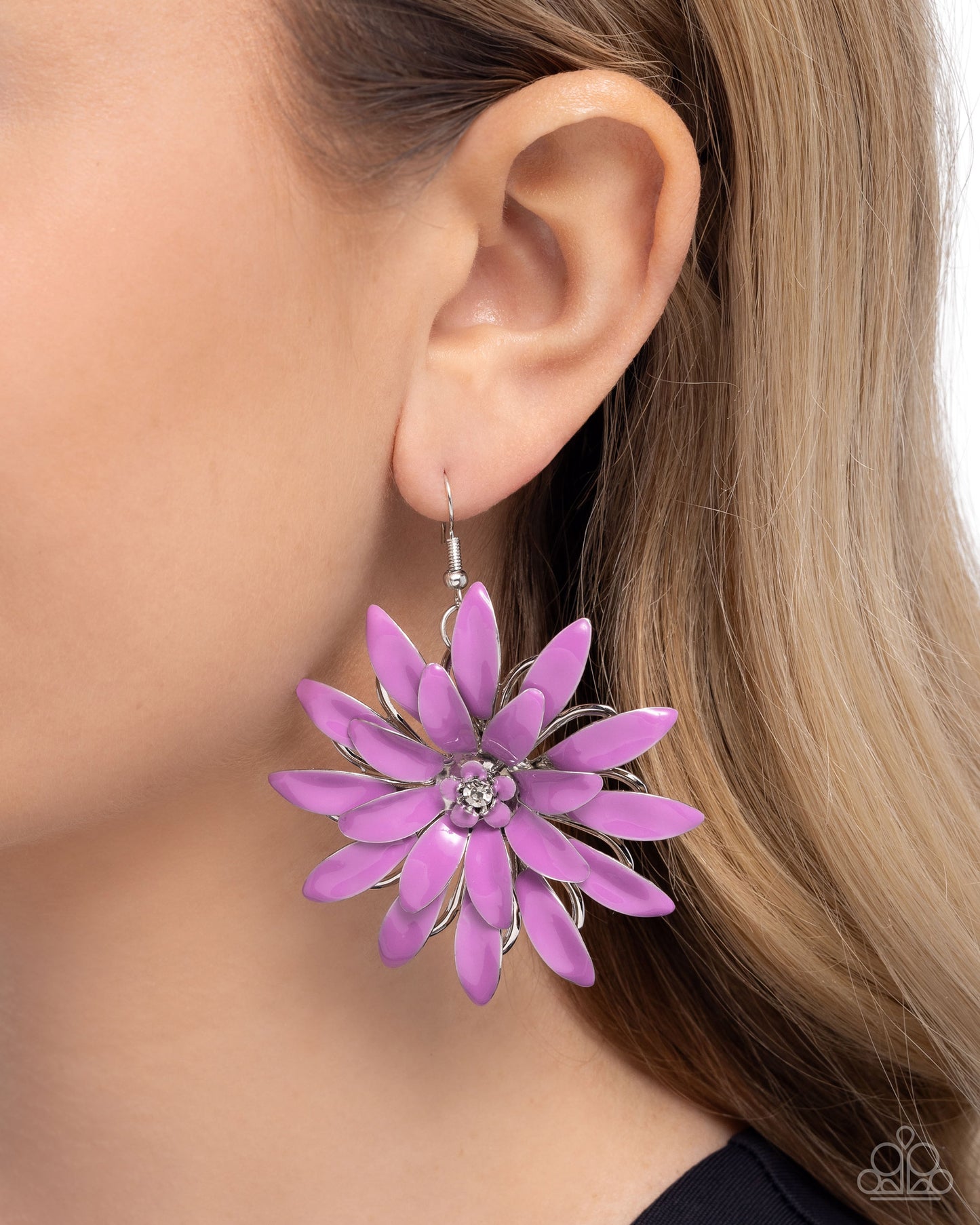 Paparazzi Accessories: Floral Feeling - Purple Earring