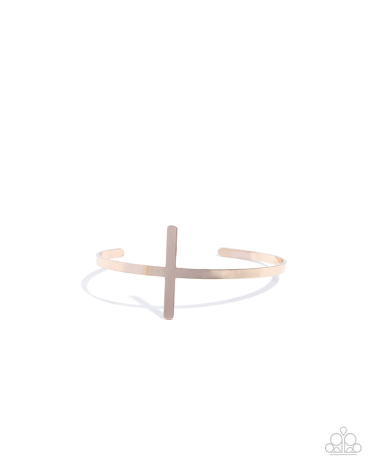 Paparazzi Accessories: Holy Headline - Gold Bracelet