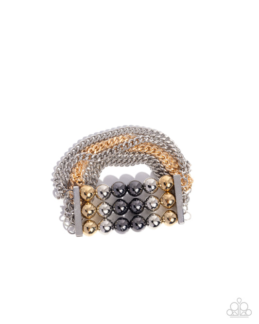 Paparazzi Accessories: Sarcastic Stack - Multi Bracelet