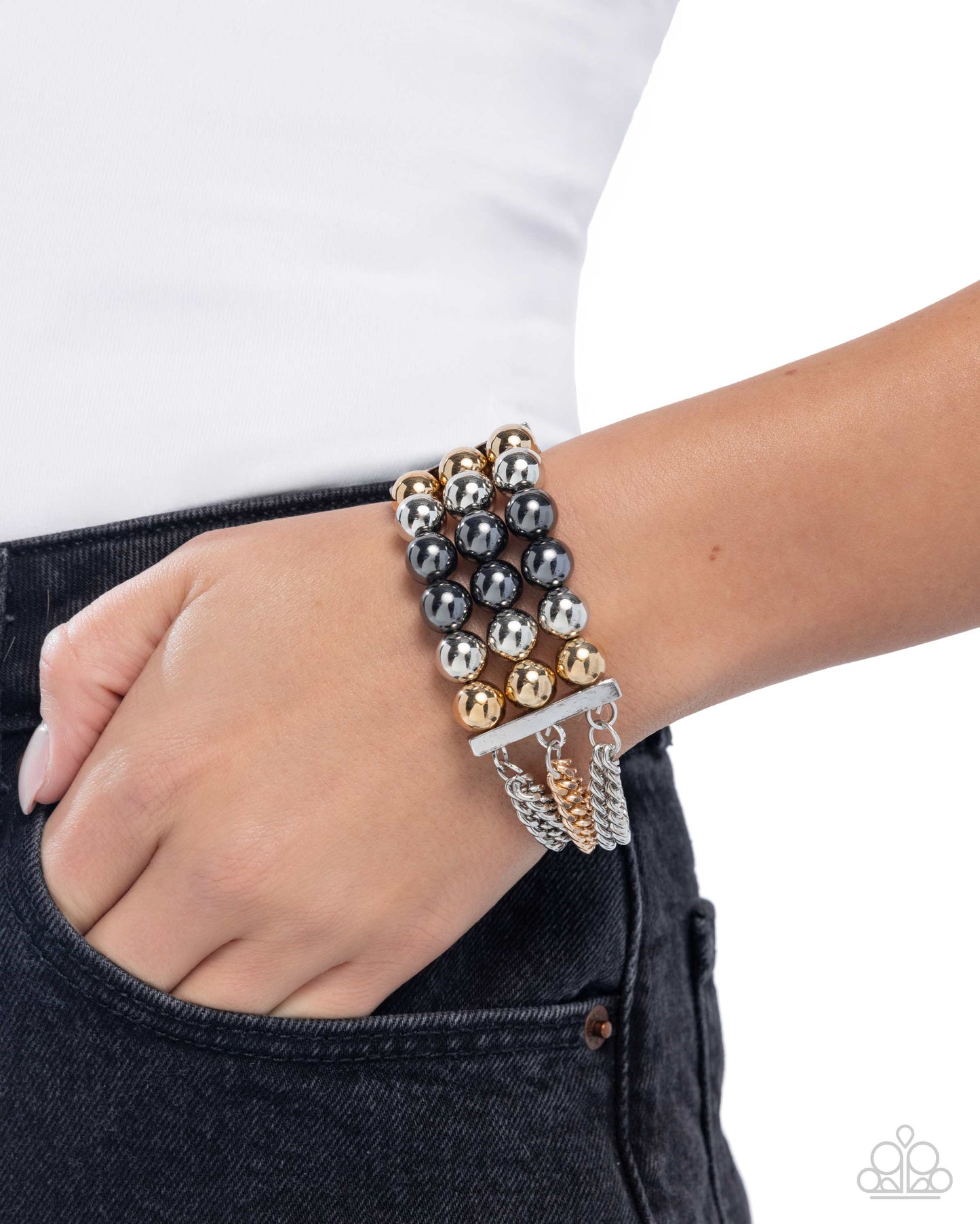 Paparazzi Accessories: Sarcastic Stack - Multi Bracelet