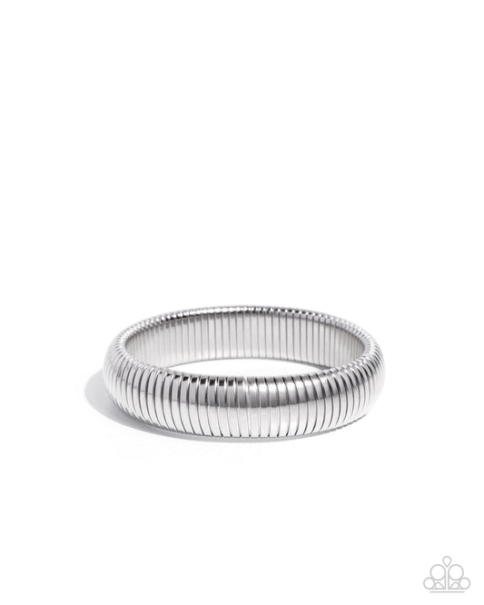 Paparazzi Accessories: Flashy Fringe - Silver Bracelet