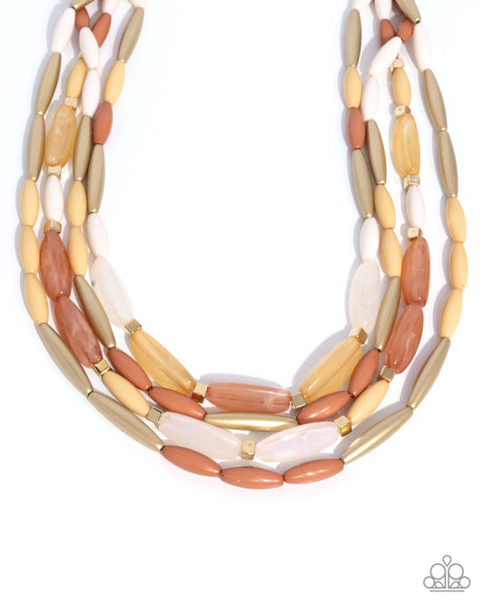 Paparazzi Accessories: Milky Mambo - Brown Necklace