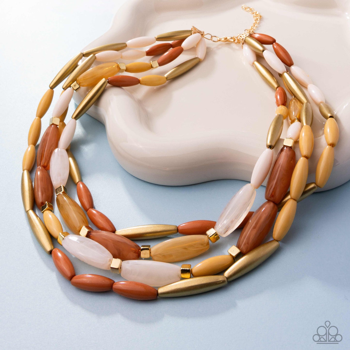 Paparazzi Accessories: Milky Mambo - Brown Necklace