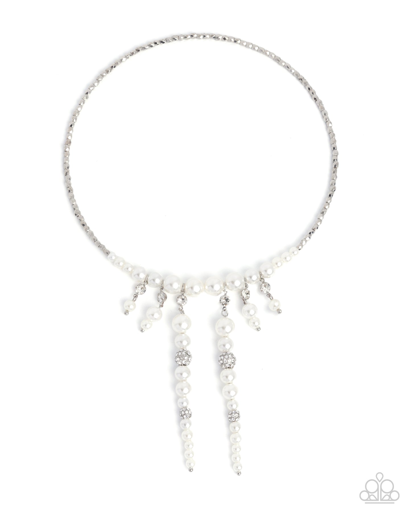 Paparazzi Accessories: Darling Decade - White Necklace