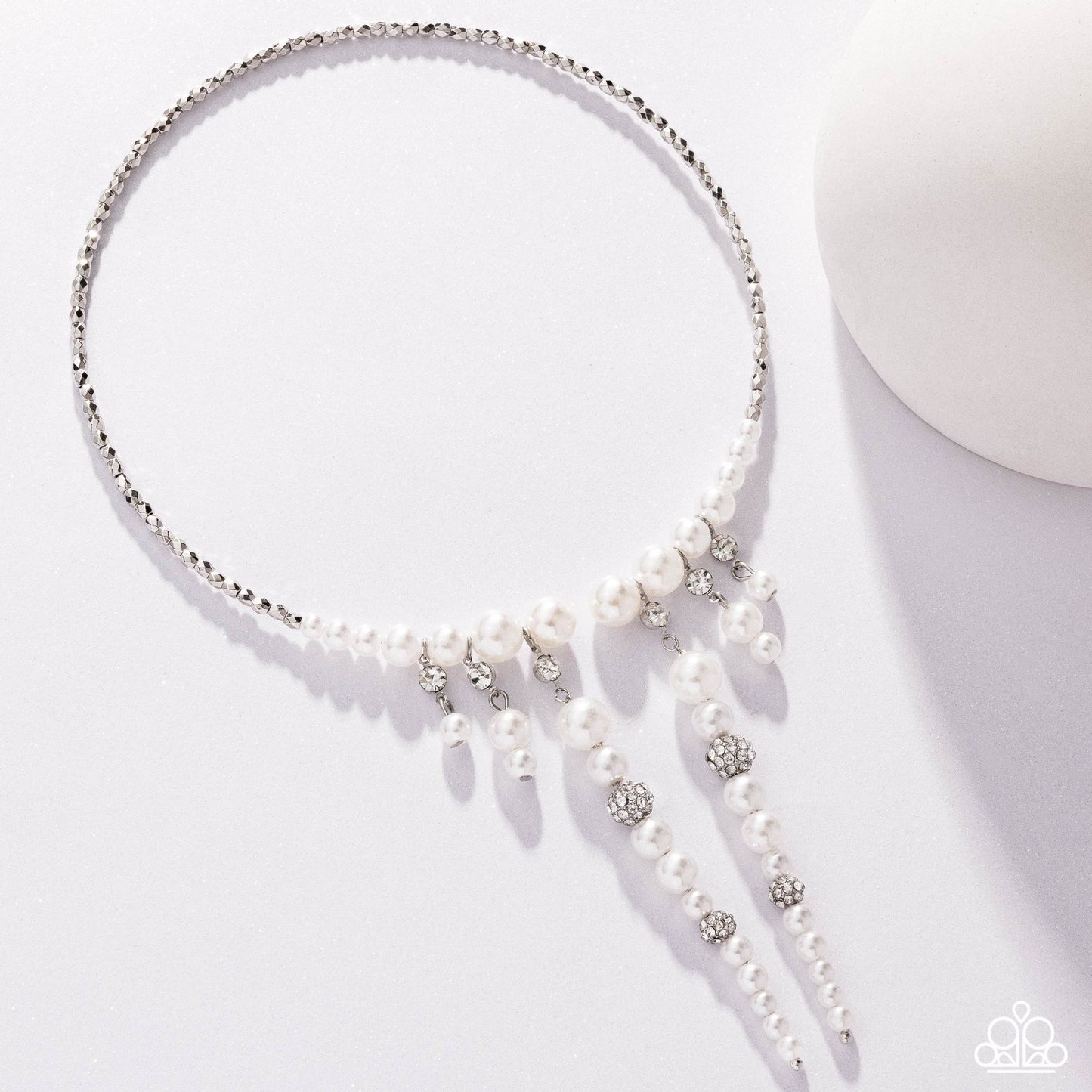 Paparazzi Accessories: Darling Decade - White Necklace