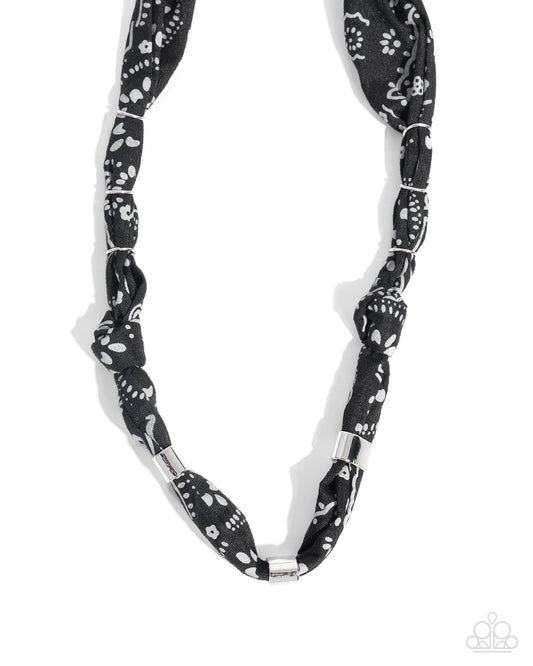 Paparazzi Accessories: Bandana Balance - Black Necklace