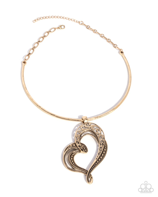 Paparazzi Accessories: Concentric Courtship - Gold Necklace