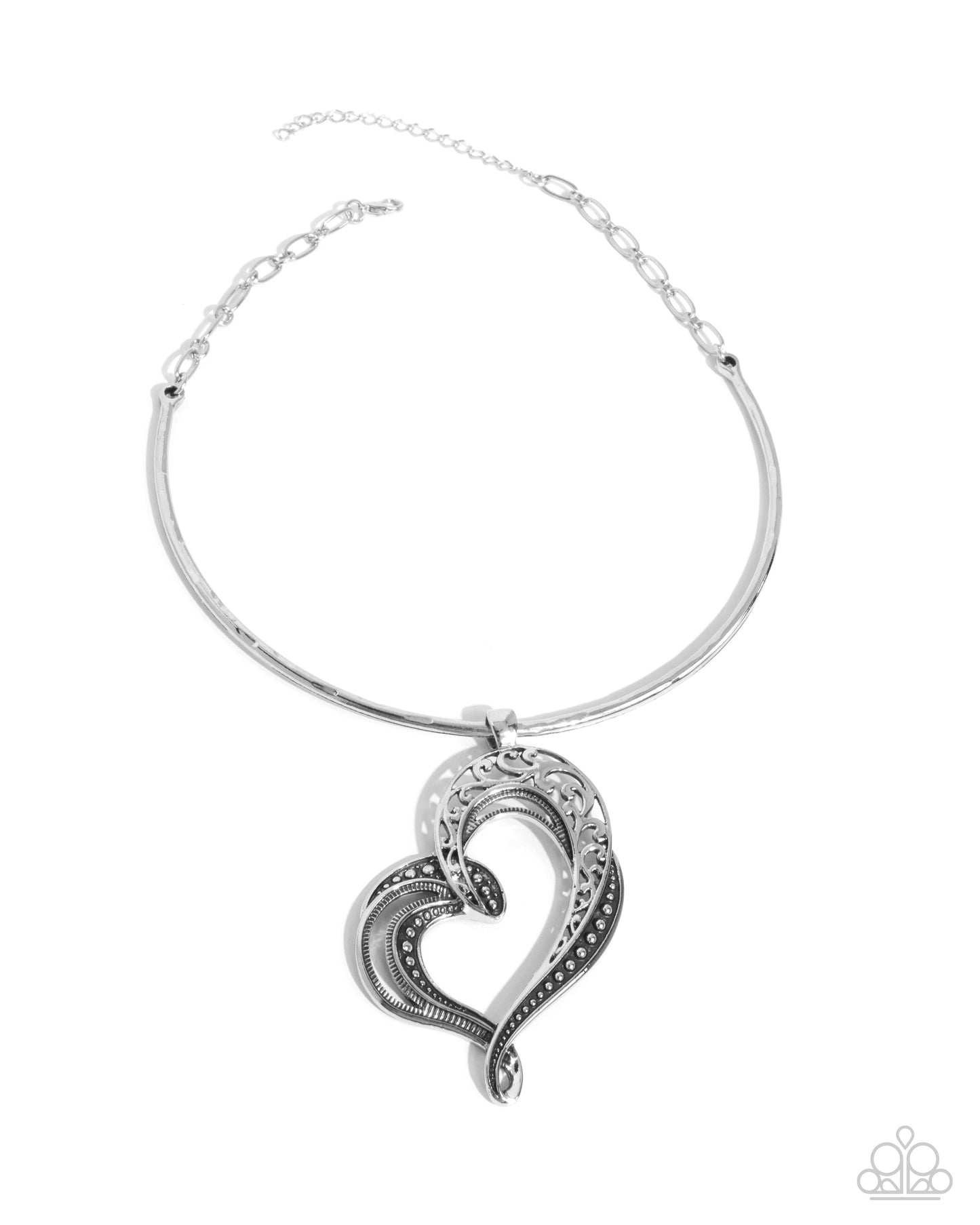Paparazzi Accessories: Concentric Courtship - Silver Necklace