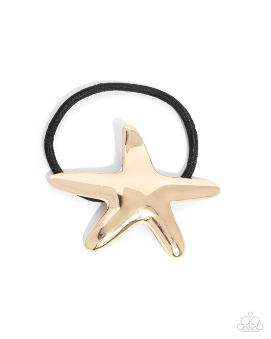 Paparazzi Accessories: Sleek Starfish - Gold Hair Accessories