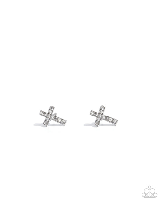 Paparazzi Accessories: Sacred Shimmer - White Earring