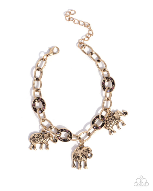 Paparazzi Accessories: Follow the Herd - Purple Bracelet