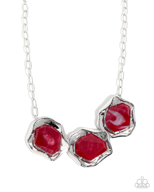 Paparazzi Accessories: Abstract Alias Red Necklace
