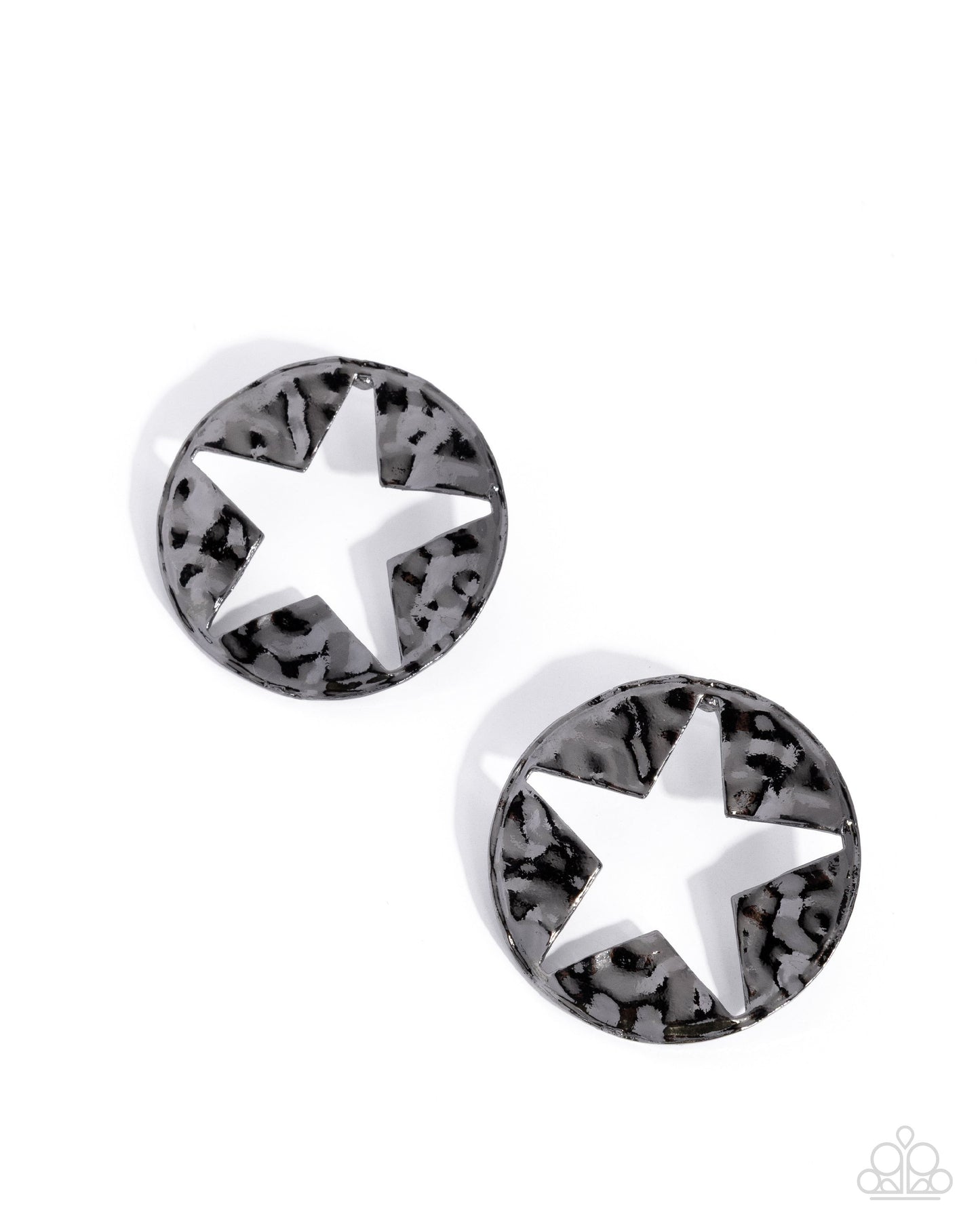 Paparazzi Accessories: Stellar Saloon Black Post Earring