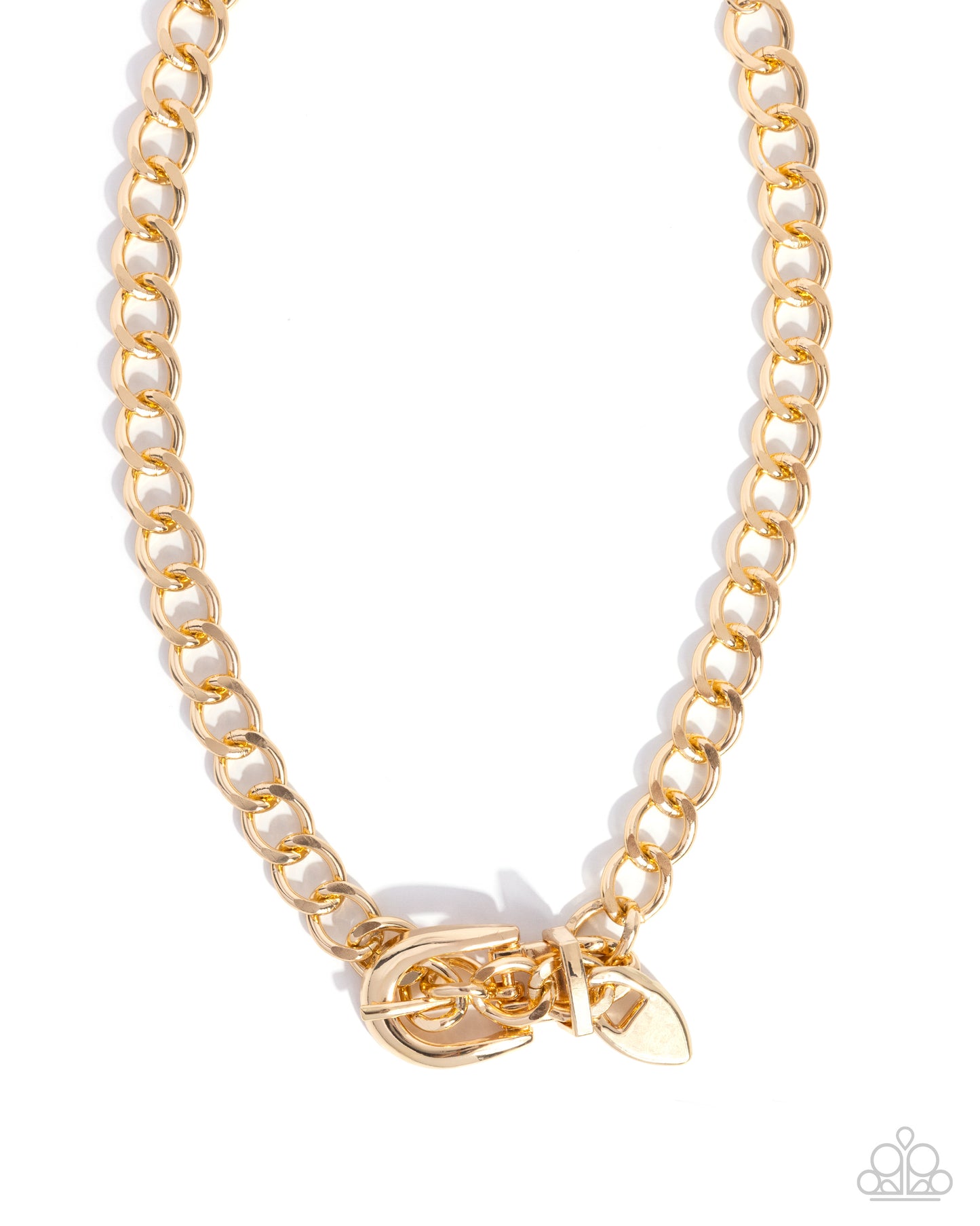 Paparazzi Accessories: Bold Buckle Gold Necklace