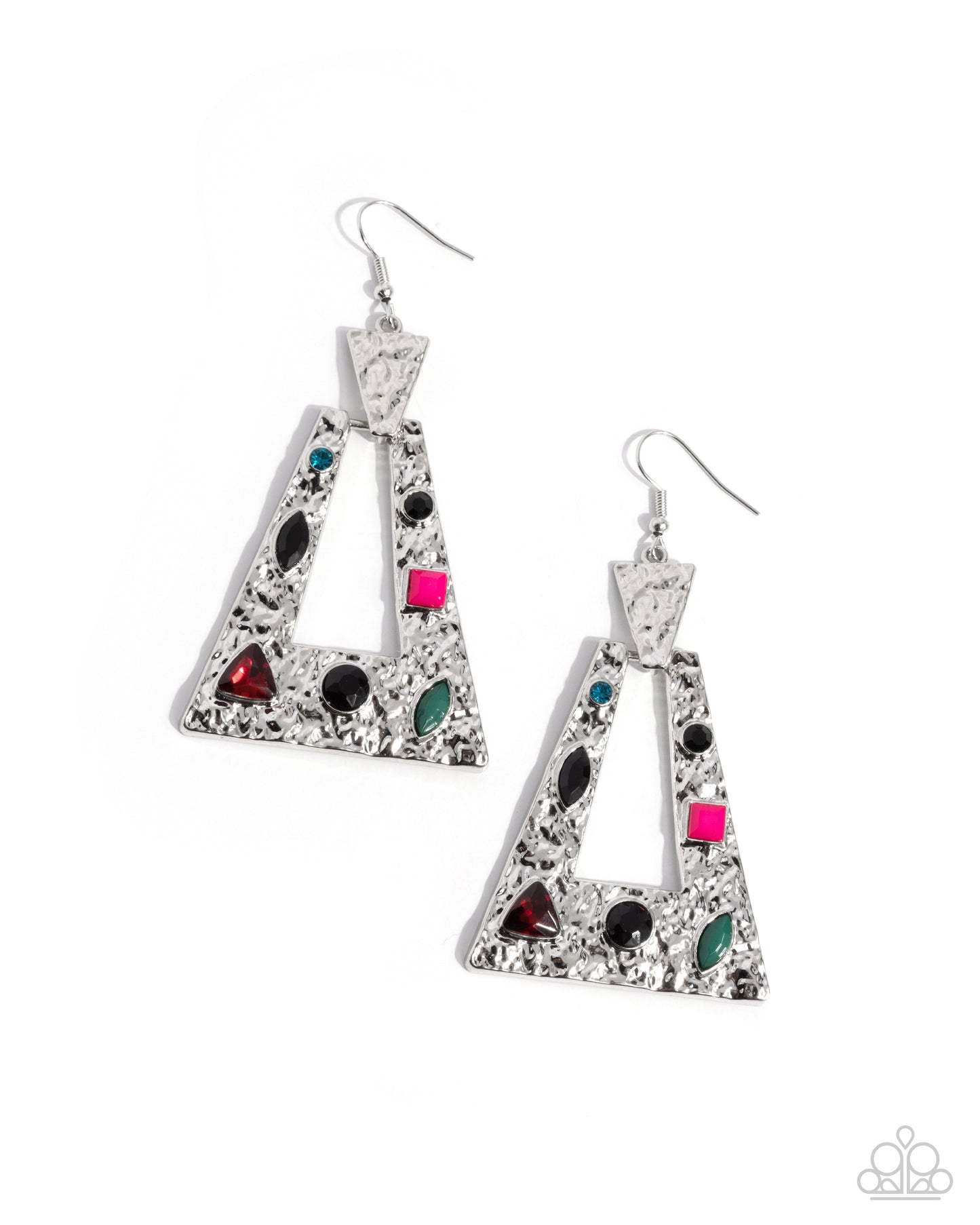 Paparazzi Accessories: Warped Wanderer Black Earring