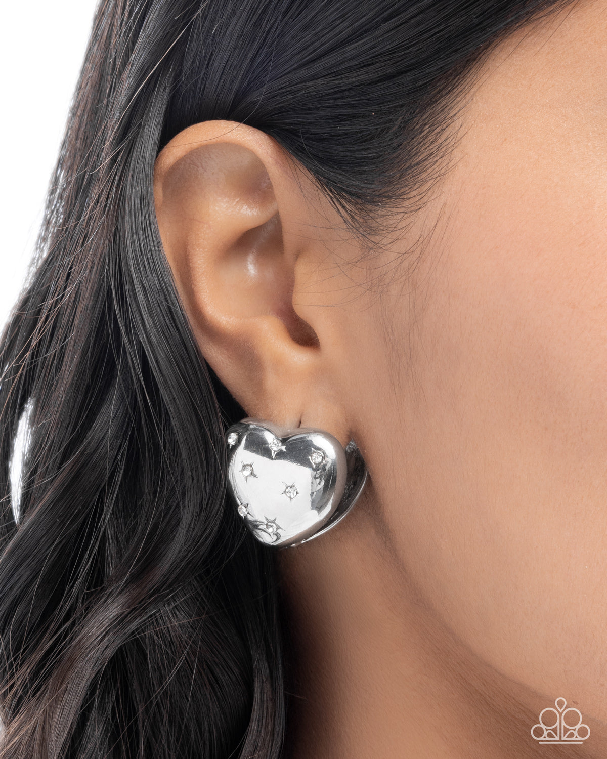 Paparazzi Accessories: Sweetheart Stars Silver Earring