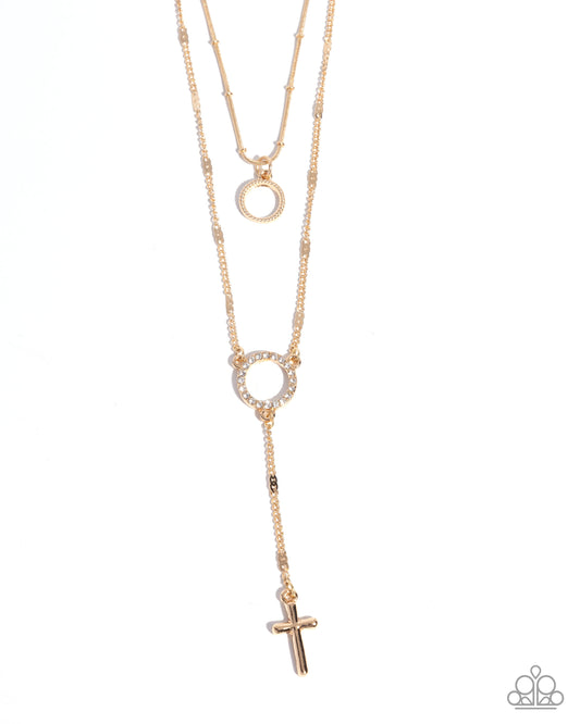 Paparazzi Accessories: Faithfully Fierce Gold Necklace