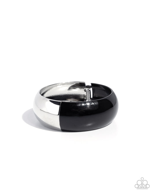 Paparazzi Accessories: Painted Paramount Black Bracelet