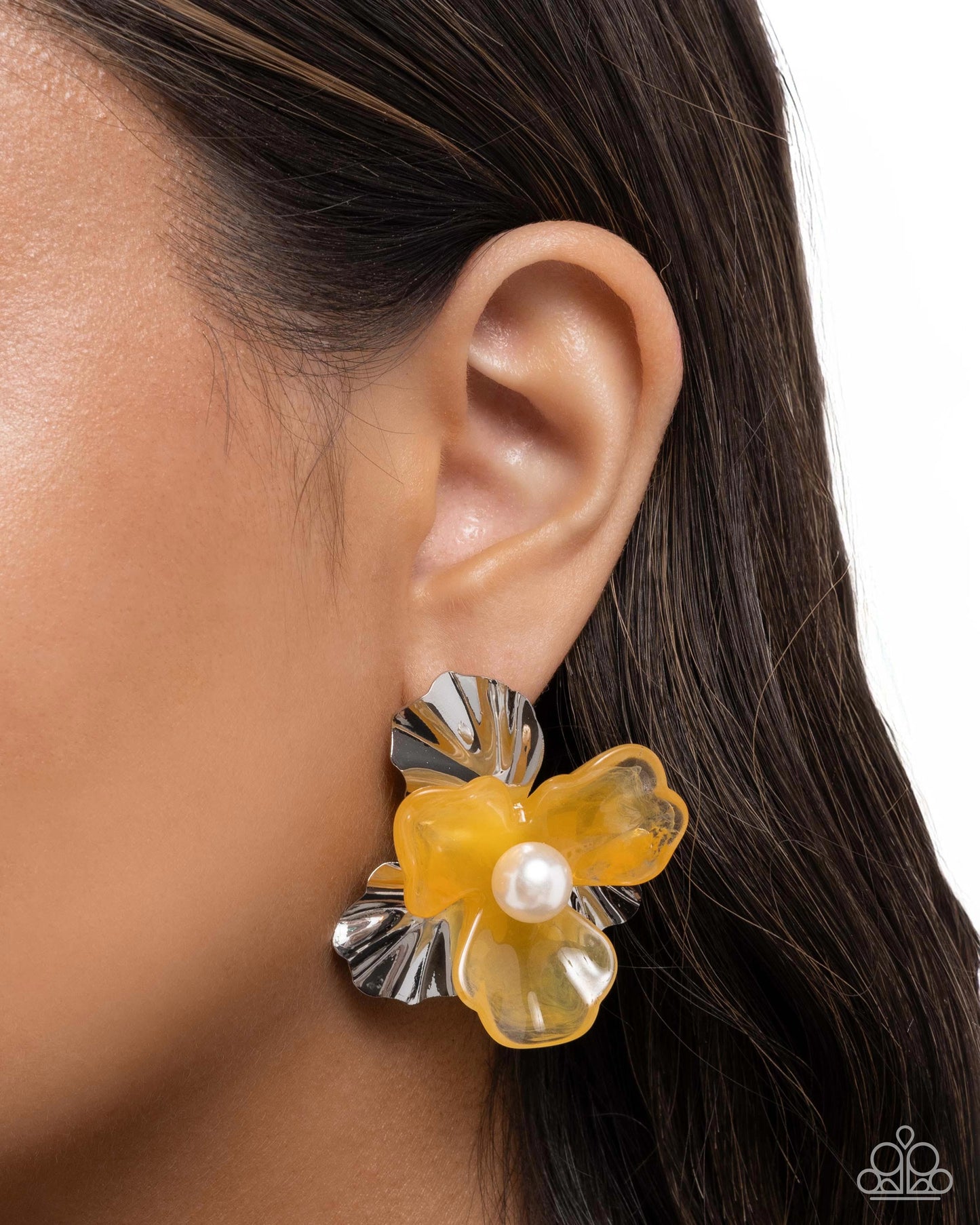 Paparazzi Accessories: Frank Flowers Yellow Earring