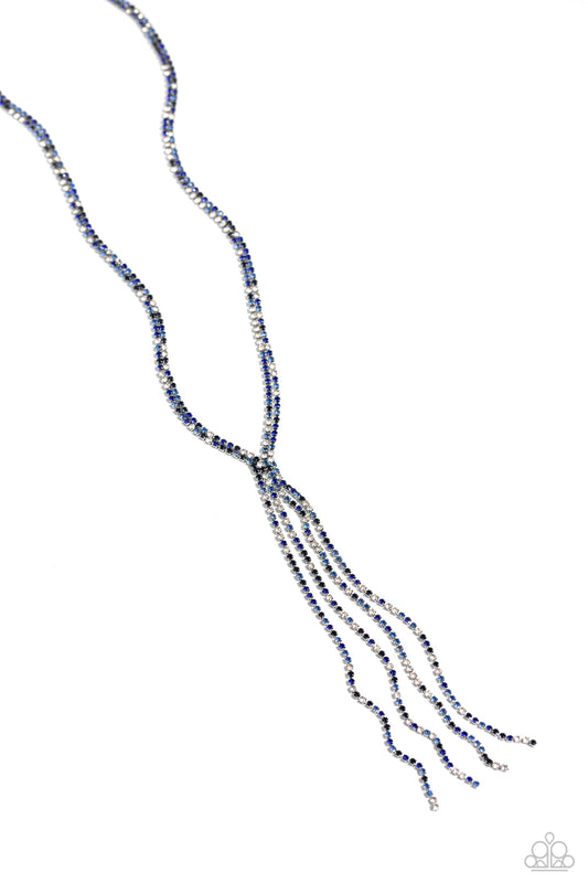 Paparazzi Accessories: Jazz Strands Blue Necklace