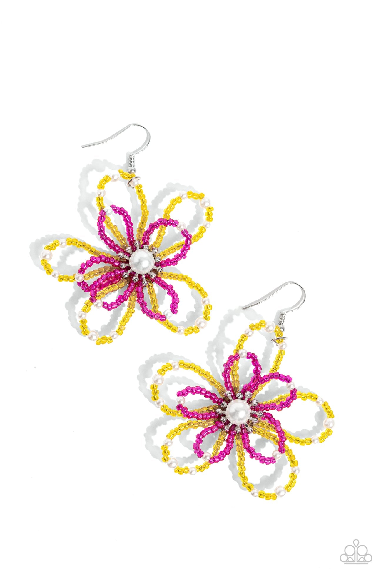 Paparazzi Accessories: Pearl Crush Yellow Earring
