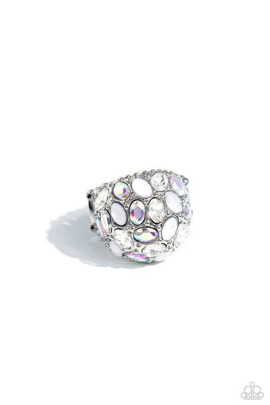 Paparazzi Accessories: BLING Loud and Proud White Ring