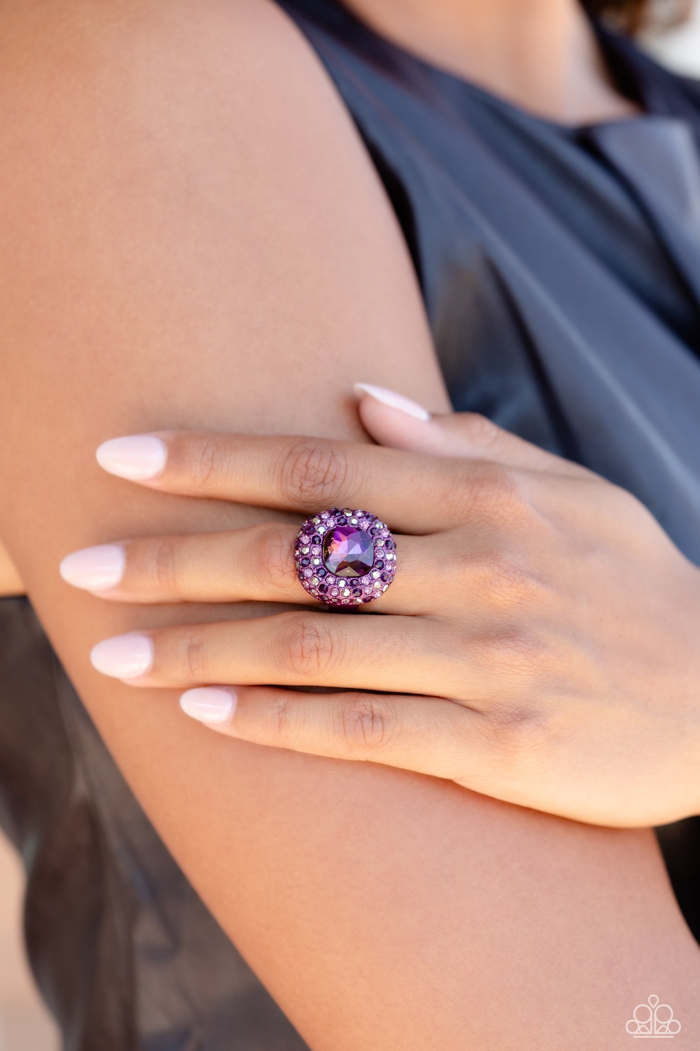 Paparazzi Accessories: Glistening Grit Purple Ring