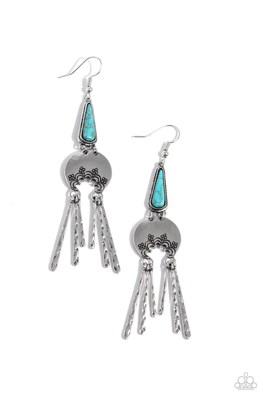 Paparazzi Accessories: Highland Haute Blue Earring