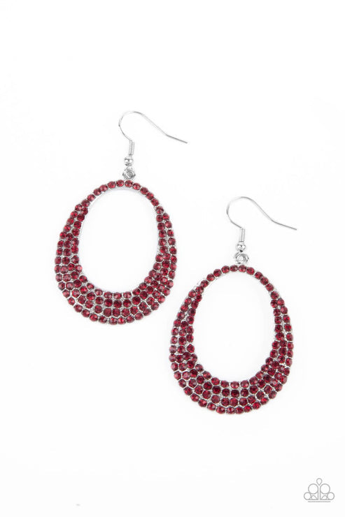 Paparazzi Accessories: Life GLOWS On Red Earring