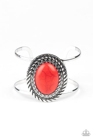 Paparazzi Accessories: Desert Aurora Red Bracelet