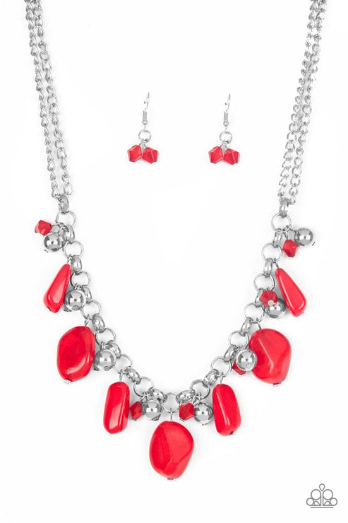 Paparazzi Accessories: Grand Canyon Grotto Red Necklace