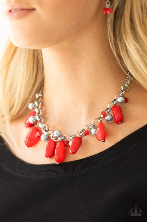 Paparazzi Accessories: Grand Canyon Grotto Red Necklace