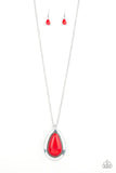 Paparazzi Accessories: BADLAND To The Bone Red Necklace