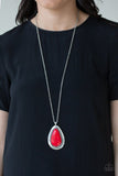 Paparazzi Accessories: BADLAND To The Bone Red Necklace