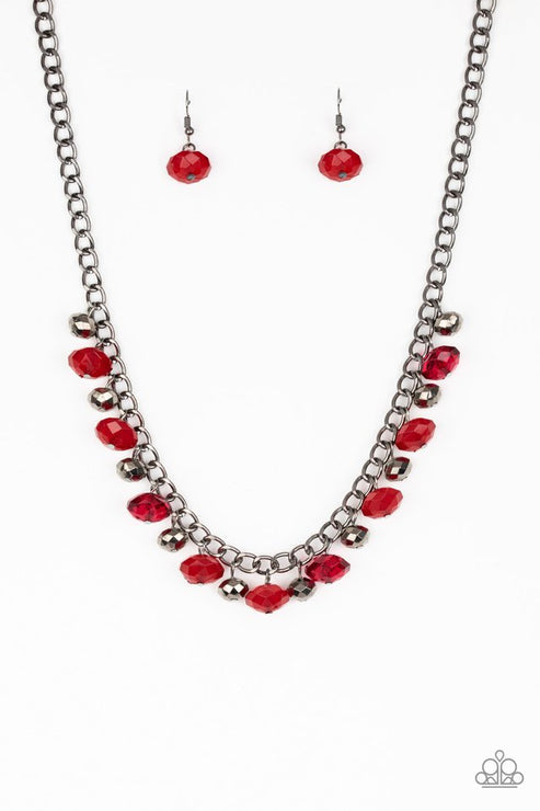 Paparazzi Accessories: Runway Rebel Red Necklace