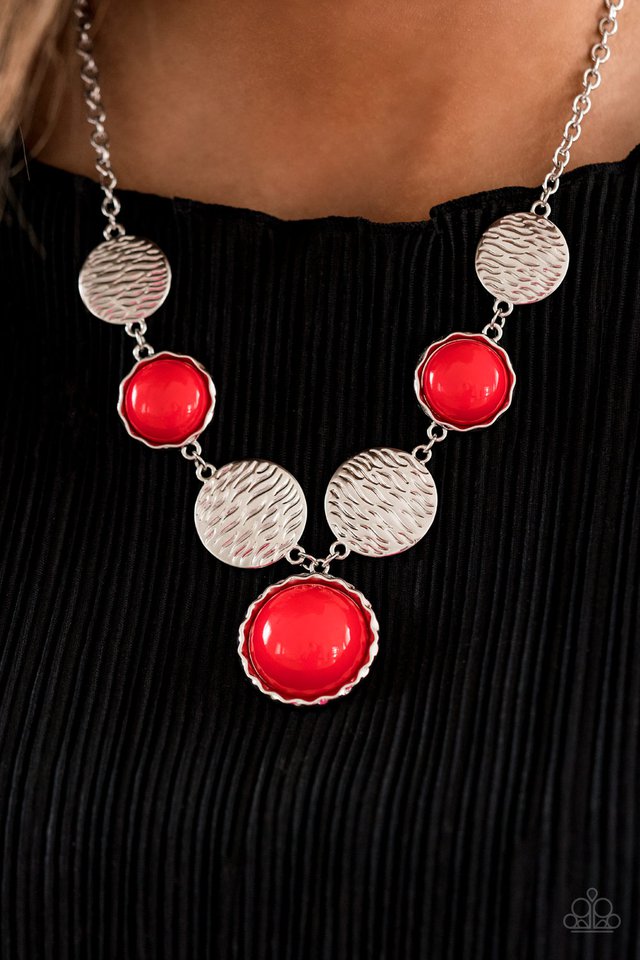 Paparazzi Accessories: Bohemian Bombshell Red Necklace
