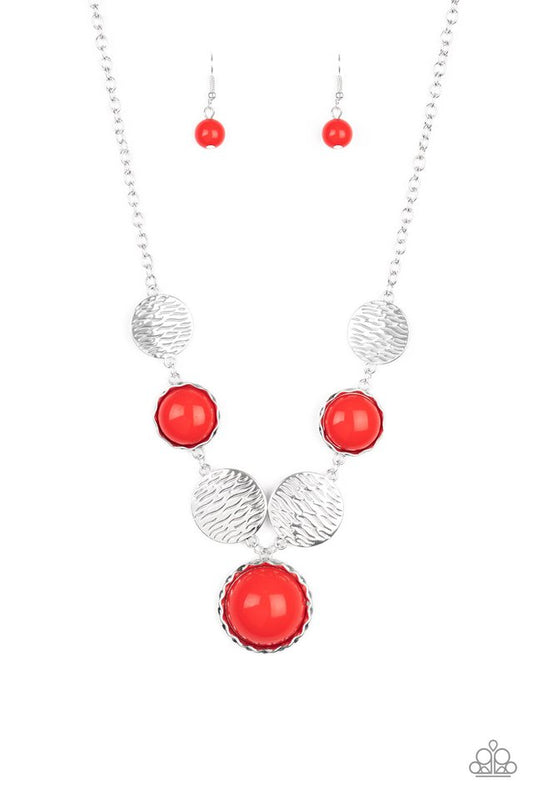 Paparazzi Accessories: Bohemian Bombshell Red Necklace