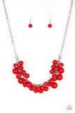Paparazzi Accessories: Walk This Broadway Red Necklace
