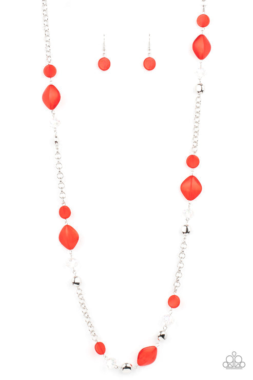 Paparazzi Accessories: Light-Scattering Luminosity Red Necklace